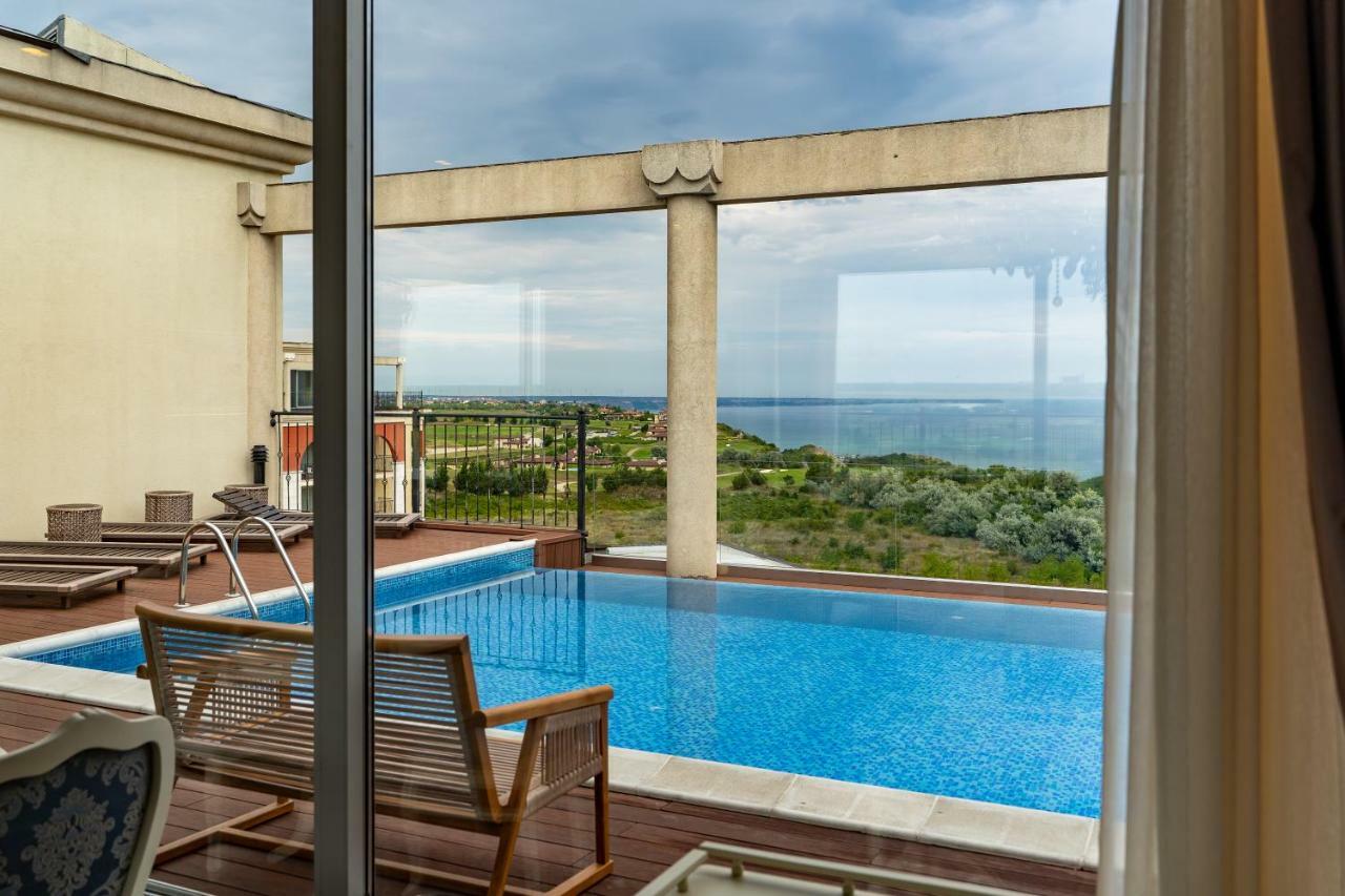 Lighthouse Golf & Spa Hotel Balchik Exterior foto View from the hotel